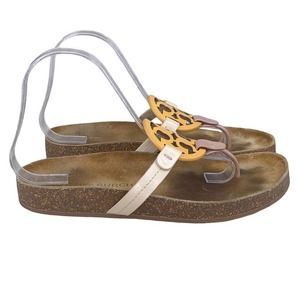 Tory Burch Yellow and Brown Sandals